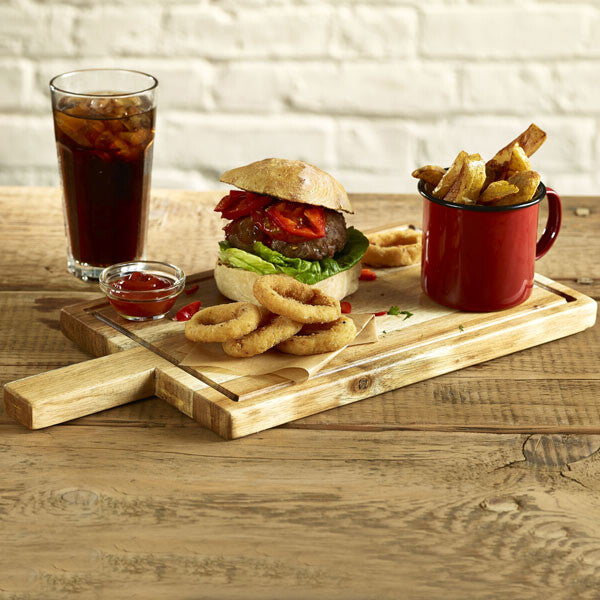 Acacia Serving/Steak Board With Handle Large 42cm x 23cm x 2.5cm