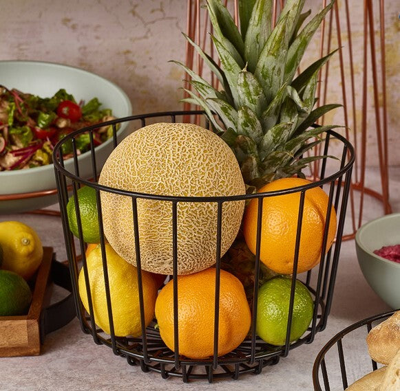 Black Deco Display Basket 25 x 18cm