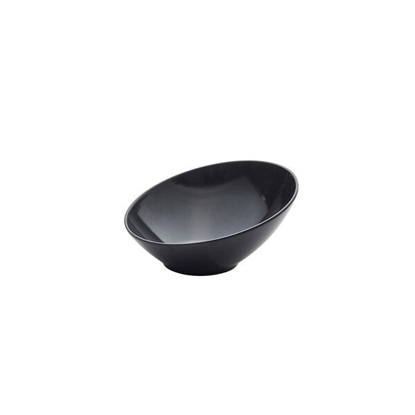 Black Melamine Slanted Buffet Bowl 21 x 20 x 10cm