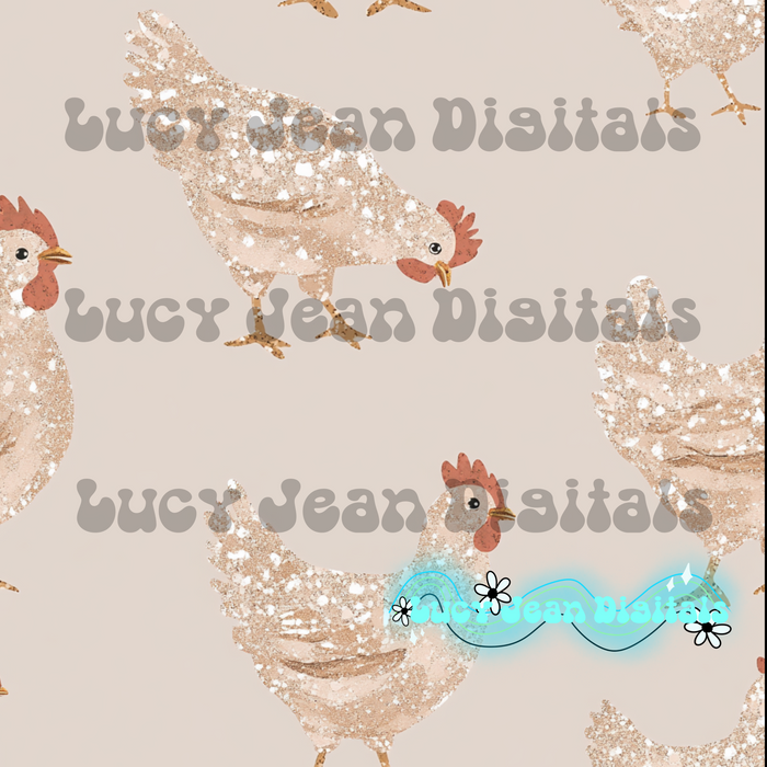 Bling Chicken Seamless File