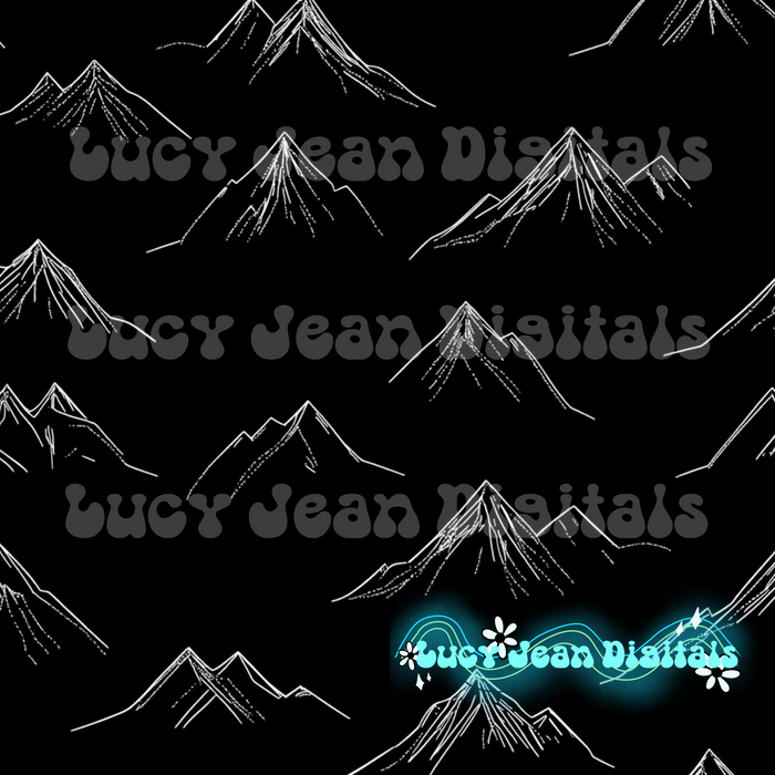 Bling Pink Mountains Seamless File
