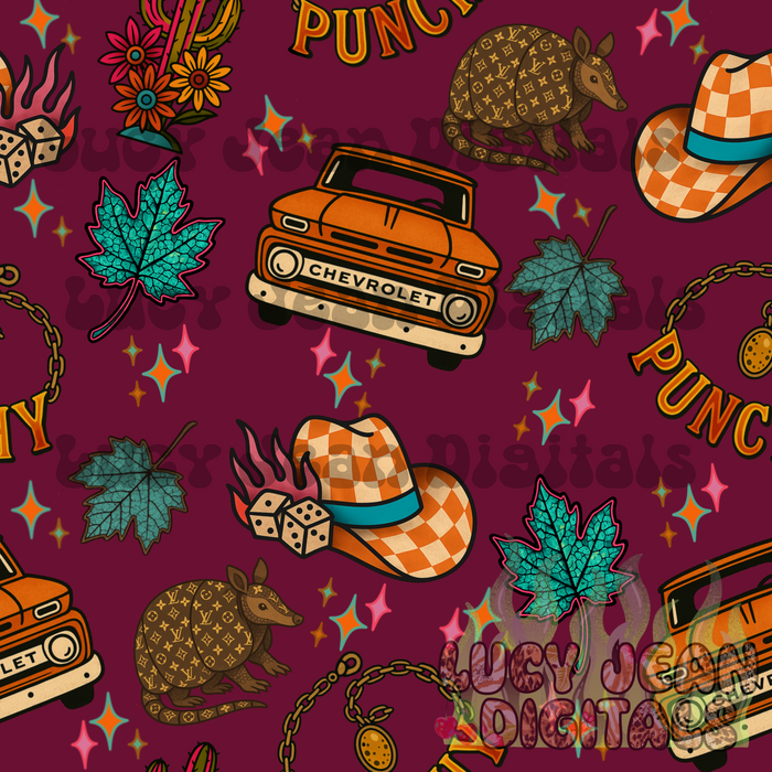 Boujee Punchy Fall Seamless File