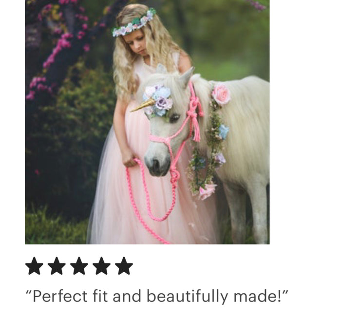Braided horse halter with lead - Tiffanys Braided Tack LLC