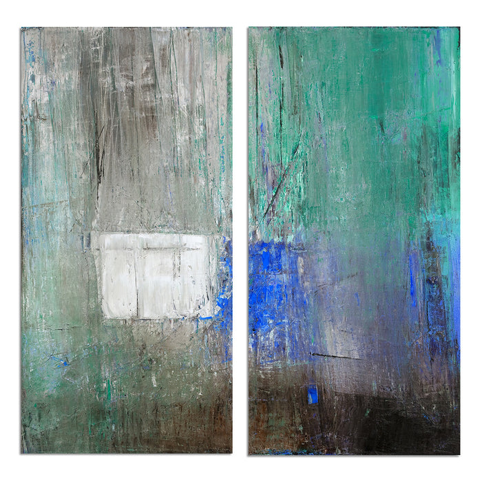 Bueno Exchange No. 70' 2 Piece Wrapped Canvas Wall Art Set - Ready2HangArt