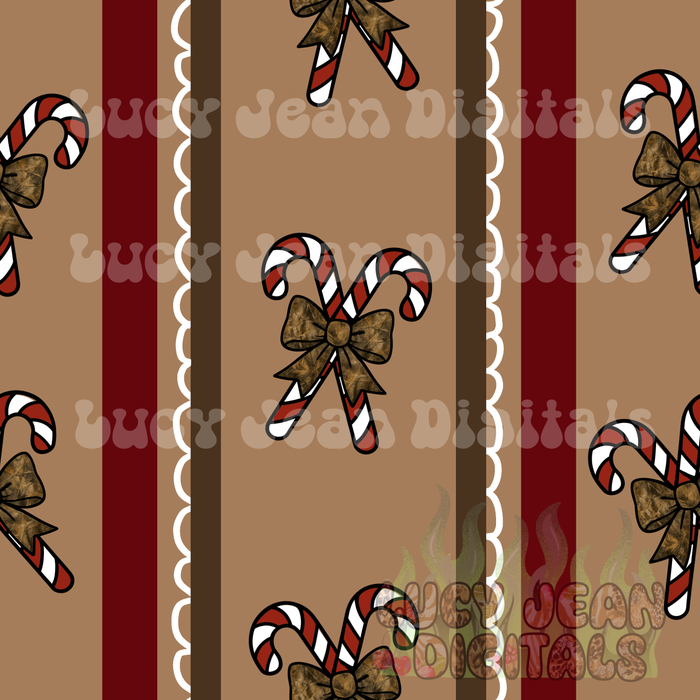 Camo Candy Canes Seamless File