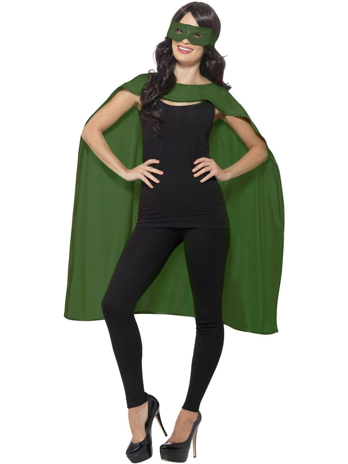 Cape, Green, with Eyemask