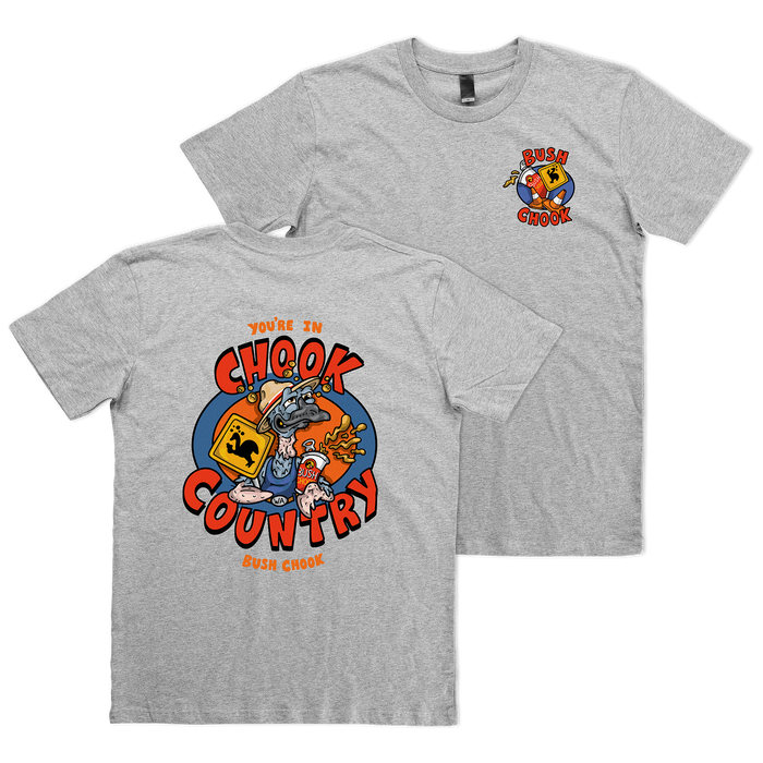 Chook Country Tee Grey