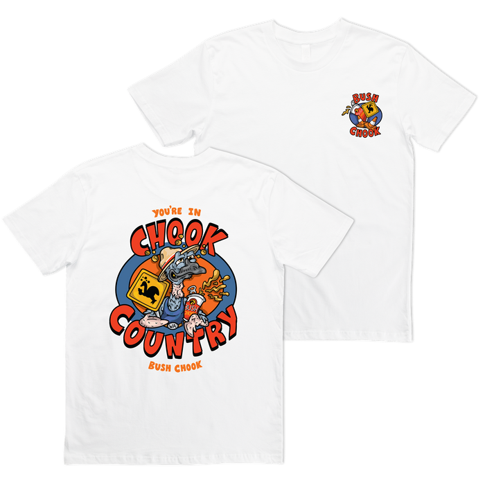 Chook Country Tee White