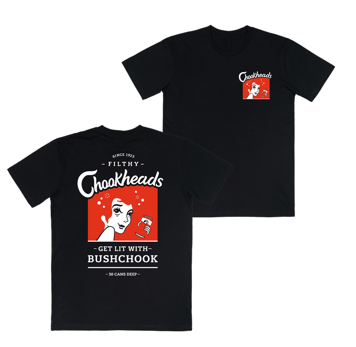 Chookheads Tee Black