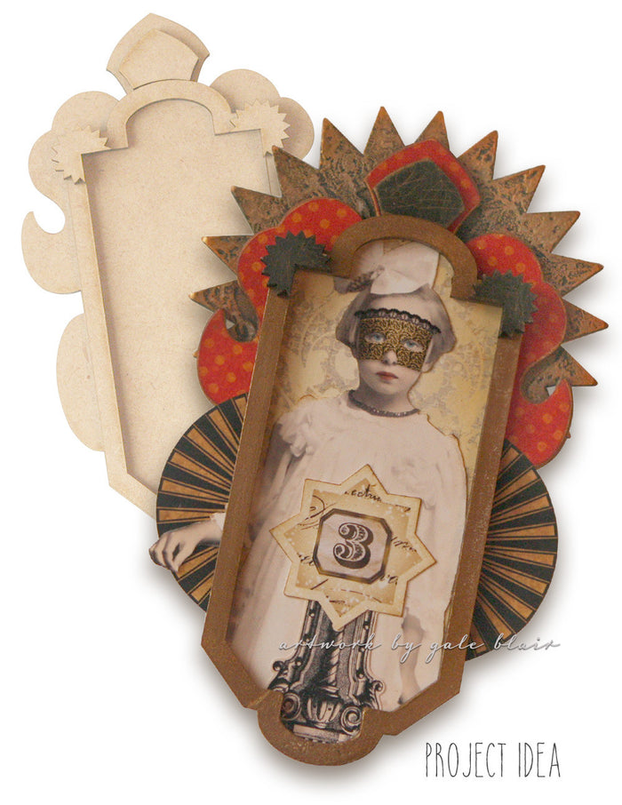 Curious Medallion No.3 - paperwhimsy