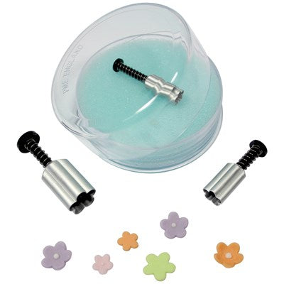 Cutter Blossom Shaped With Ejector Set Of 3