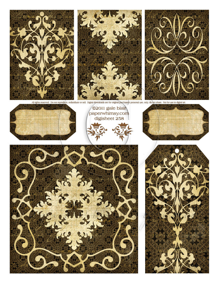 Digi 258 PRINTED - paperwhimsy
