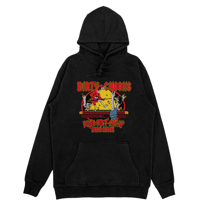 Dirty Chooks Hoodie Black Hoodie Bush Chook