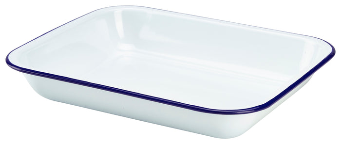 Enamel Tableware Baking Tray 28cm x 23cm x 4.5cm