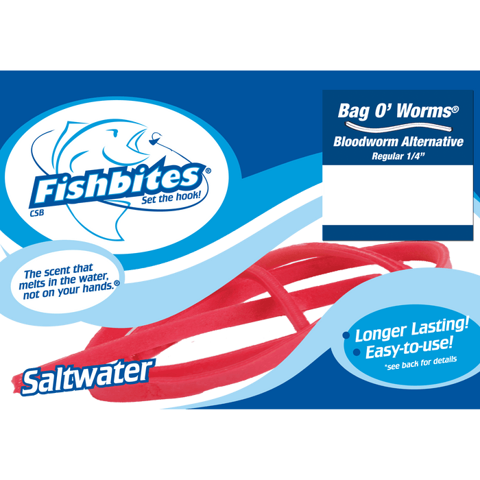 FishBites - Bag O' Worms Longer Lasting Bloodworm Alternative