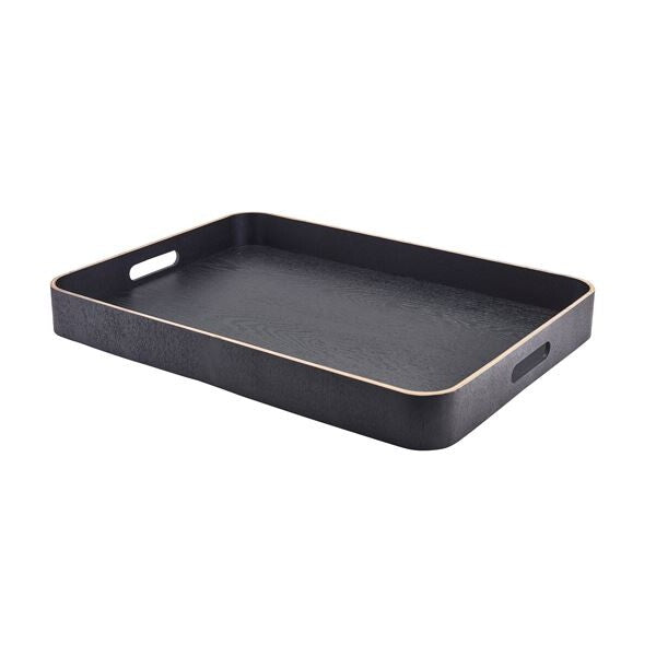 Genware Black Wood Veneer Butlers Tray 55 x 40cm