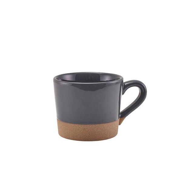 Genware Kava Dark Grey Stoneware Coffee Cup 28.5cl/ 10oz (Box Of 6)