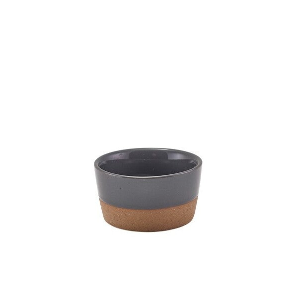 Genware Kava Dark Grey Stoneware Ramekin 7.5cl/ 2.5oz (Box Of 12)