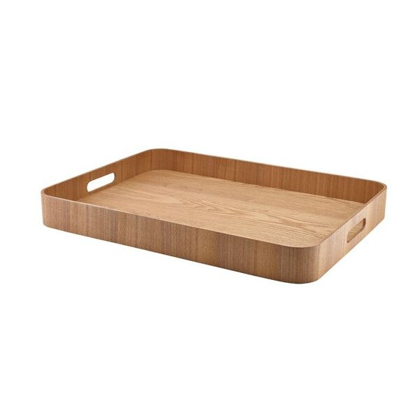 Genware Light Wood Veneer Butlers Tray 55 x 40cm
