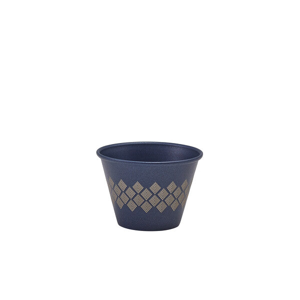 Genware Metallic Blue Diamond Ramekin 71ml/ 2.5oz (Box Of 24)