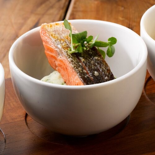 Genware Porcelain Chip/Salad Bowl 14cm (Box Of 6)