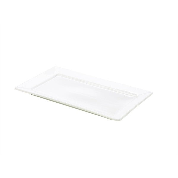 Genware Porcelain Rectangular Plate 30.5cm x 18.5cm (Box Of 6)