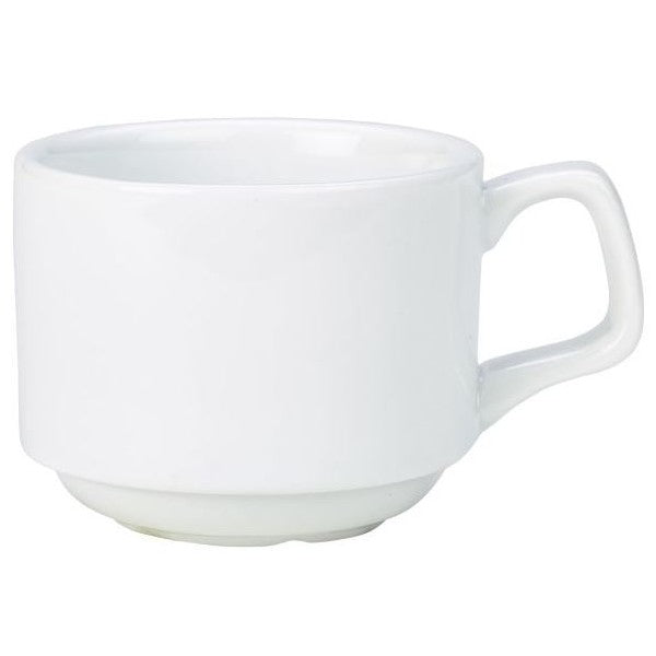 Genware Porcelain Stacking Cup 20cl / 7oz (Box Of 6)