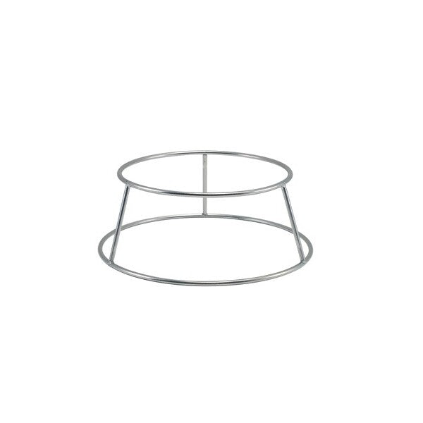 Genware Silver Anti-Slip Round Buffet Riser 10cm