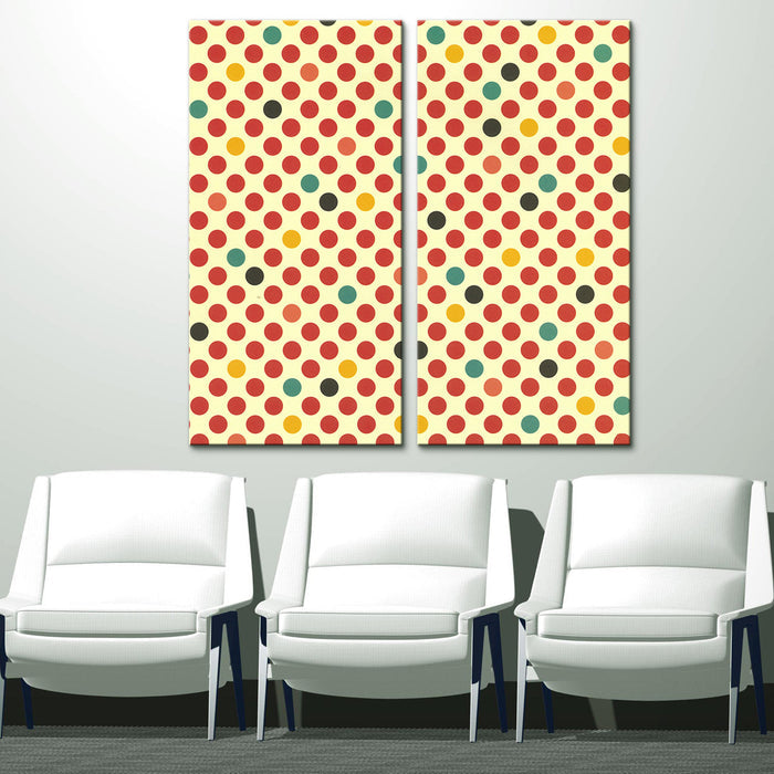 Geometric Study No. 5' 2 Piece Wrapped Canvas Wall Art Set