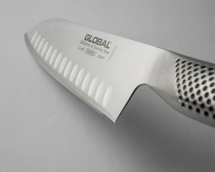 Global G80 Santoku Knife Fluted 18cm