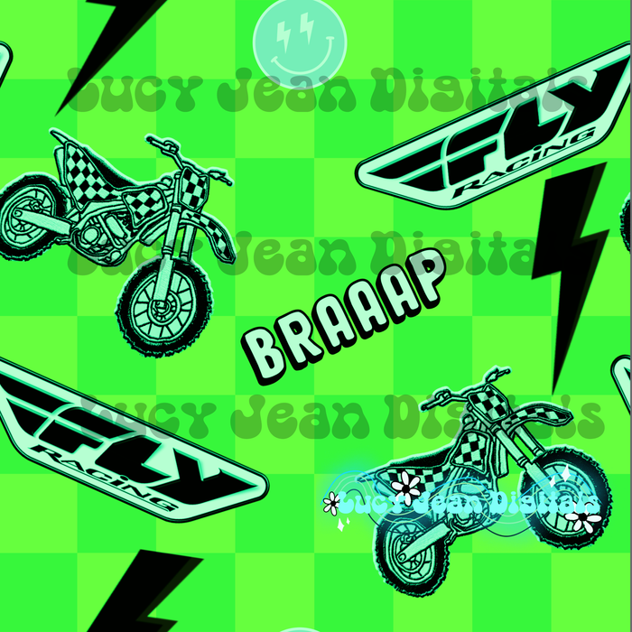 Green Fly Moto Seamless File