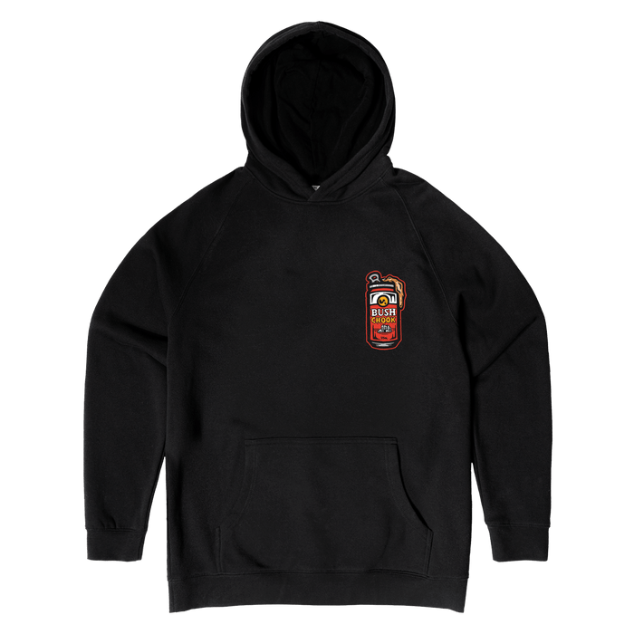 Gutted Hoodie Black Hoodie Bush Chook