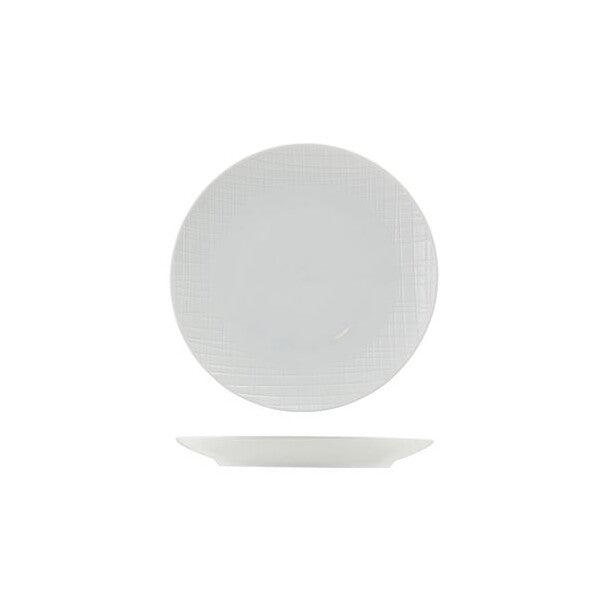 Incise Porcelain Lavara Coupe Plate 20cm (Box Of 6)