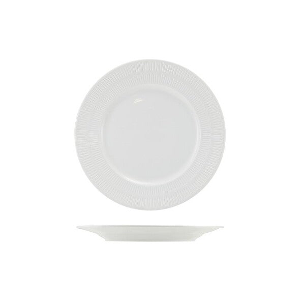 Incise Porcelain Solara Winged Plate 20cm (Box Of 6)