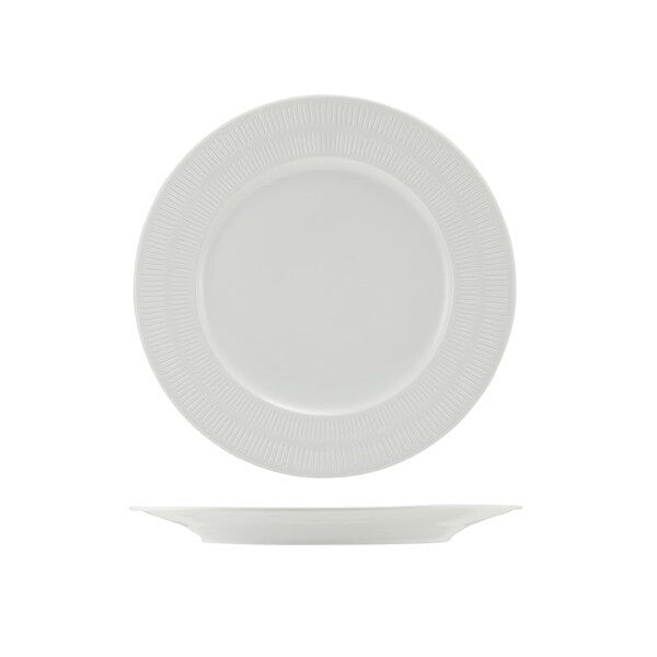 Incise Porcelain Solara Winged Plate 25.5cm (Box Of 6)
