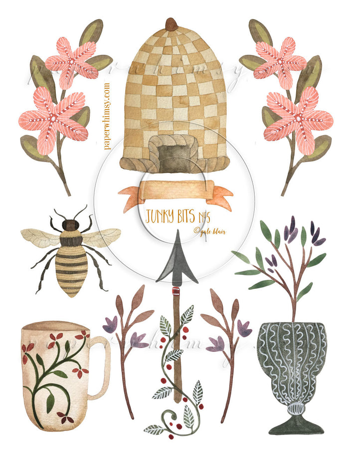 Junky Bits No.5 PRINTED - paperwhimsy