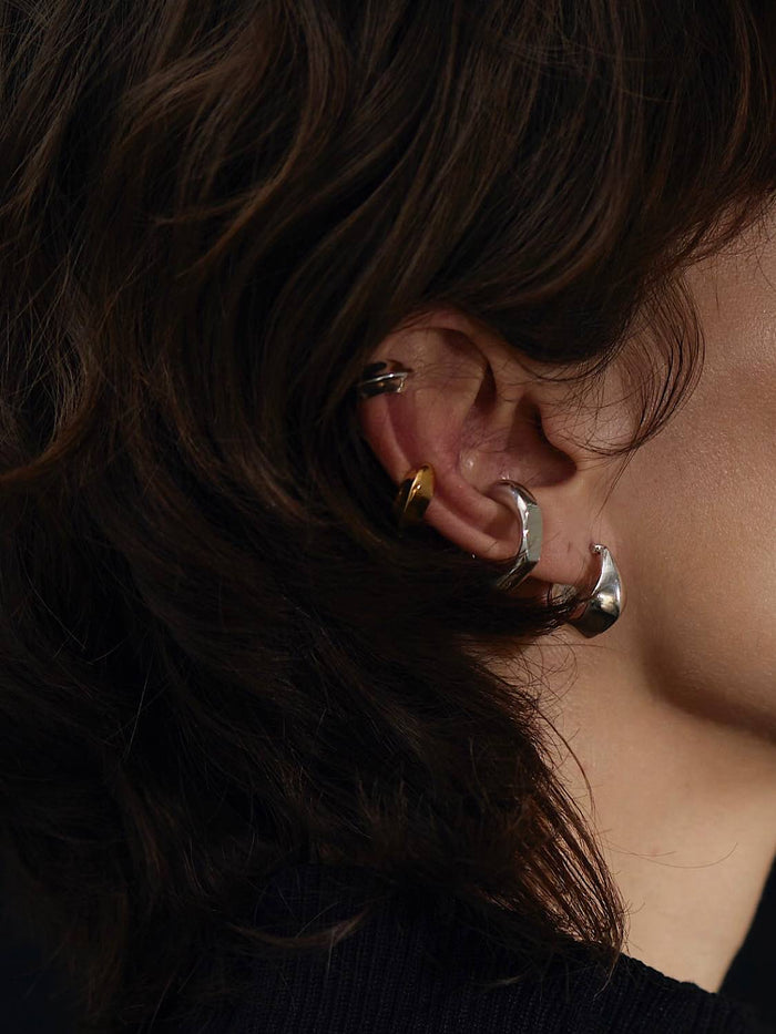 Lemme. L10501 Sea Ice Earcuff(SILVER)