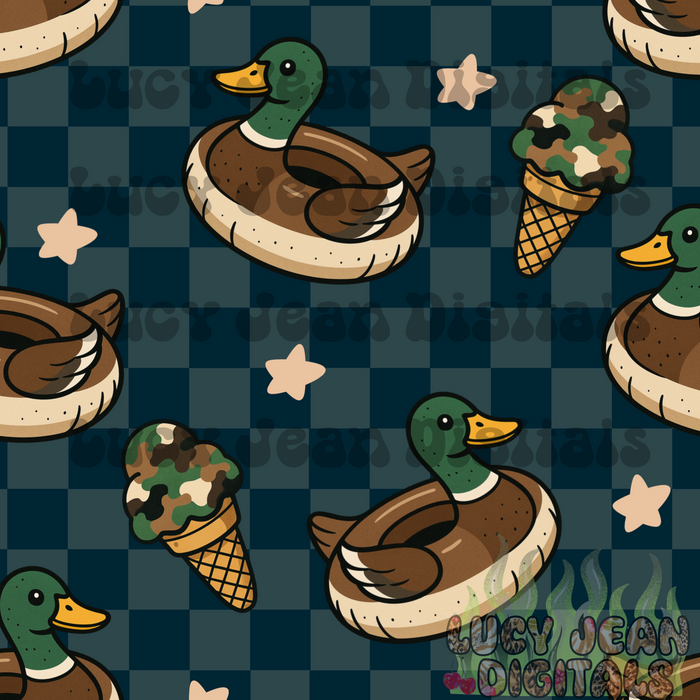 Mallard pool float Seamless File