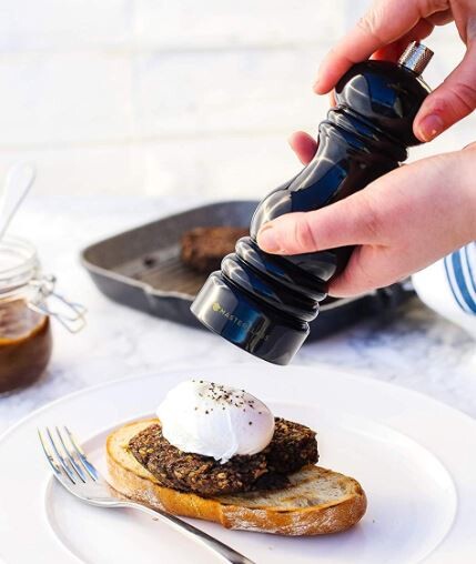 Masterclass Salt Or Pepper Mill Black 17cm