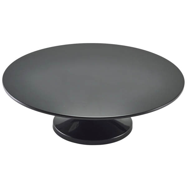 Melamine Cake Stand Black 33cm x 10cm