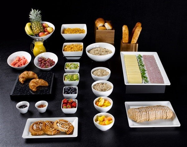 Melamine Platter GN 1/1 53cm x 32cm White