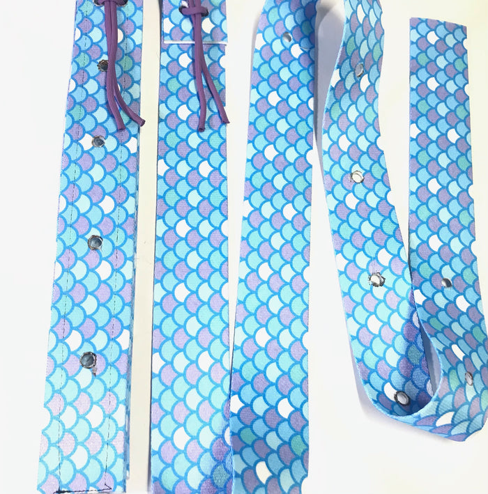 Mermaid cinch strap set - Tiffanys Braided Tack LLC