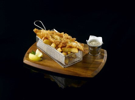 Mini Frying Basket Rectangular Stainless Steel 26cm x 13cm