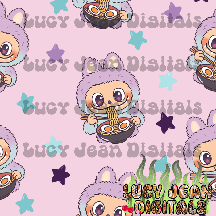 Monster doll noodles Seamless File
