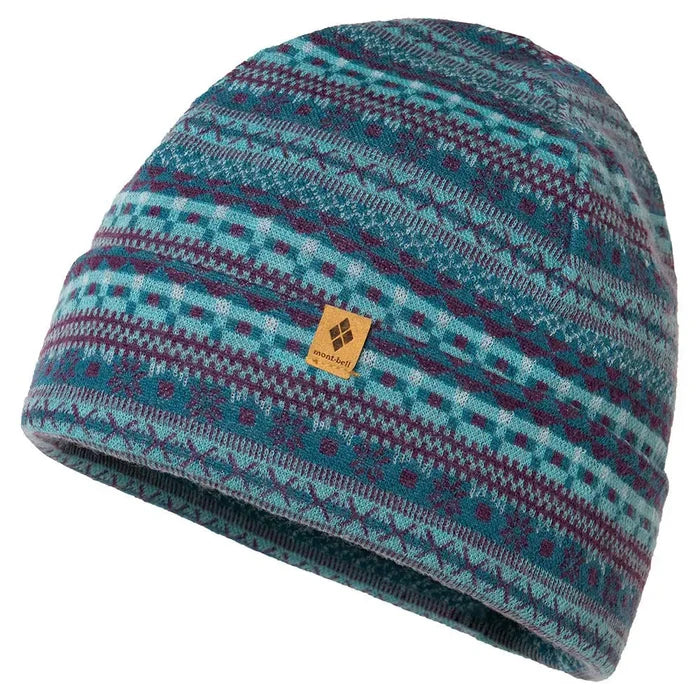 Montbell Merino Wool Jacquard Warmer Cap