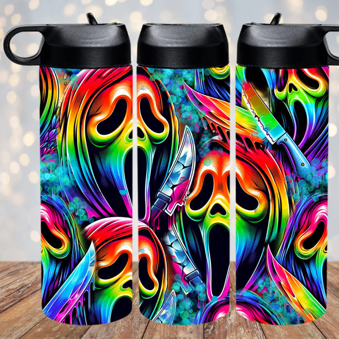 NEON GHOSTFACE WATER BOTTLE