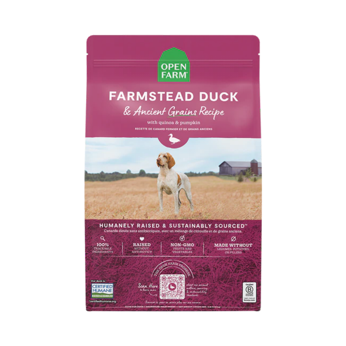 Open Farm Farmstead Duck with Ancient Grains Dry Dog Food