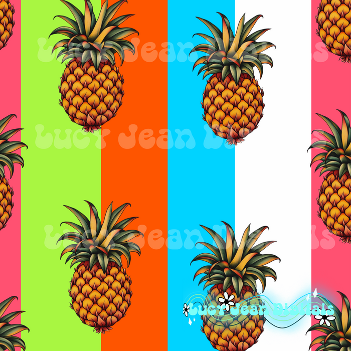Pineapple stripes seamless file