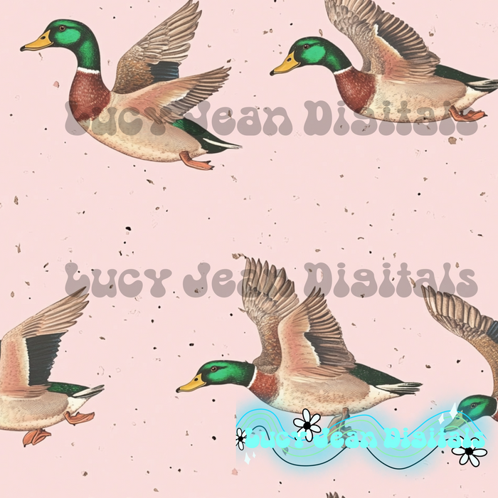 Pink mallards Seamless File