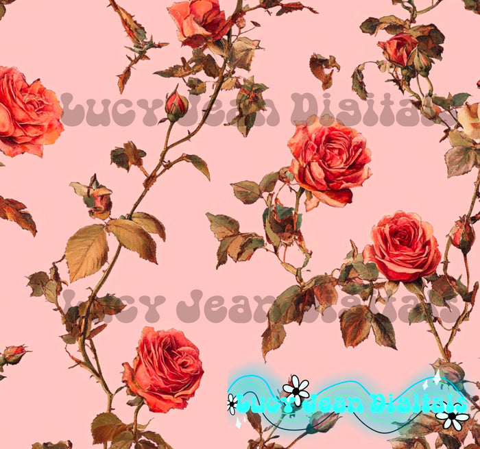 Pink Roses Seamless file